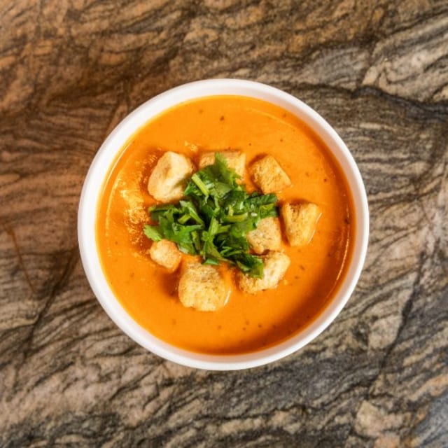 The Best Tomato Basil Soup Ever.